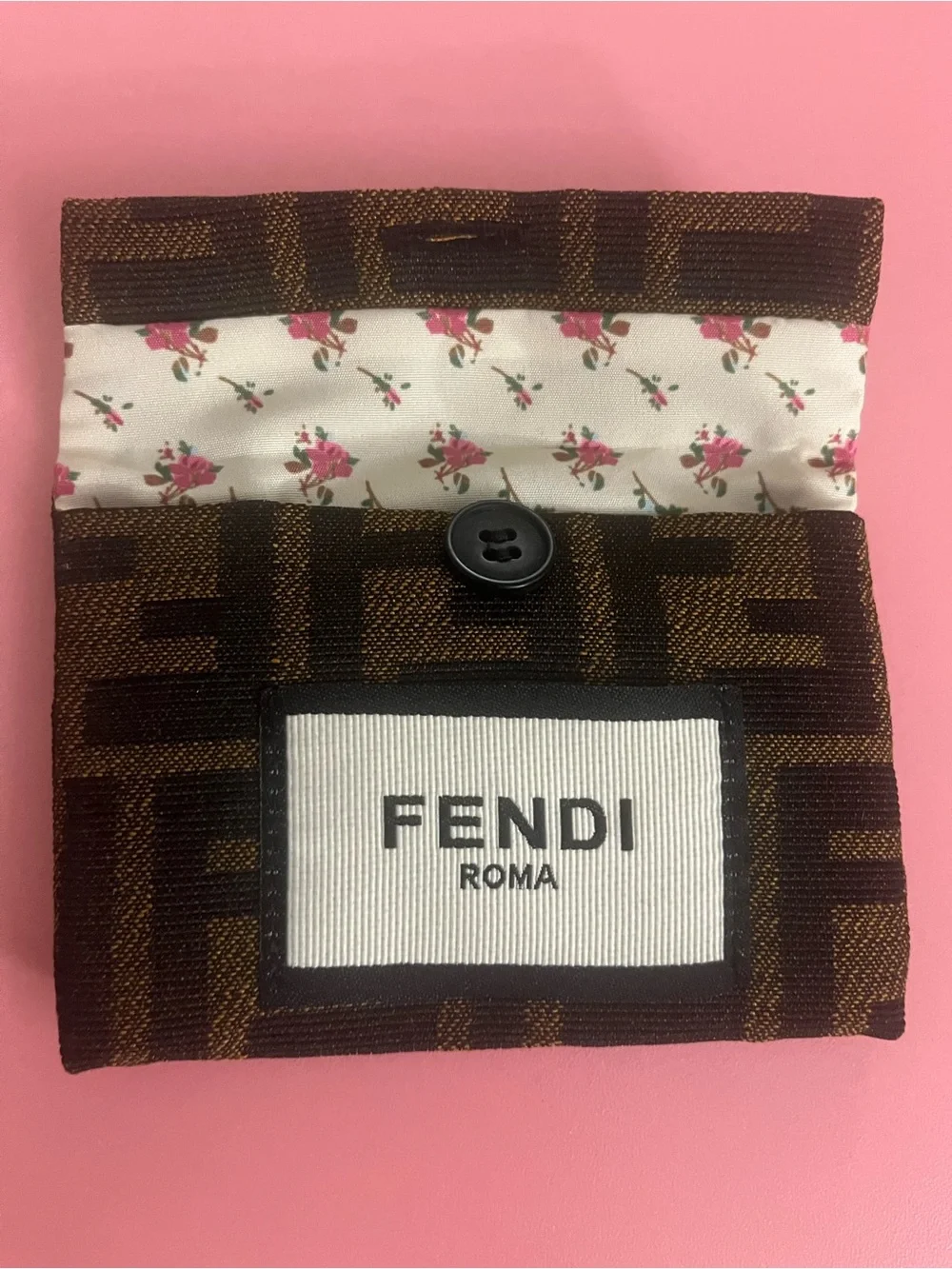 Luxury Brown Pocket Comb with Branded Pouch